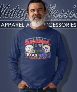 Sugar Bowl 2024 Texas Longhorns Vs Washington Huskies Long Sleeve Tee