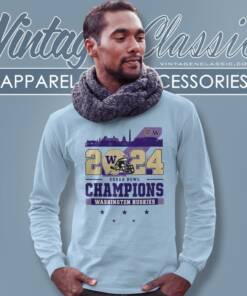 Sugar Bowl Champions Washington Huskies 2024 Skyline Long Sleeve Tee