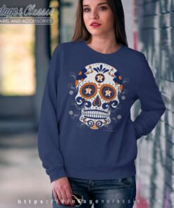 Sugar Skull Houston Astros Sweatshirt