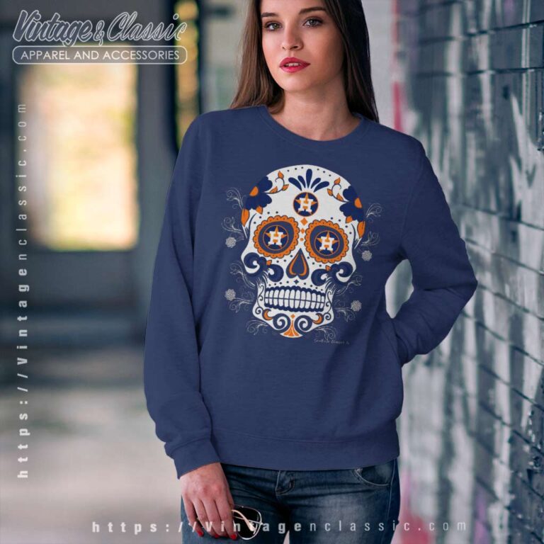 Sugar Skull Houston Astros Sweatshirt Sugar Skull Houston Astros Sweatshirt