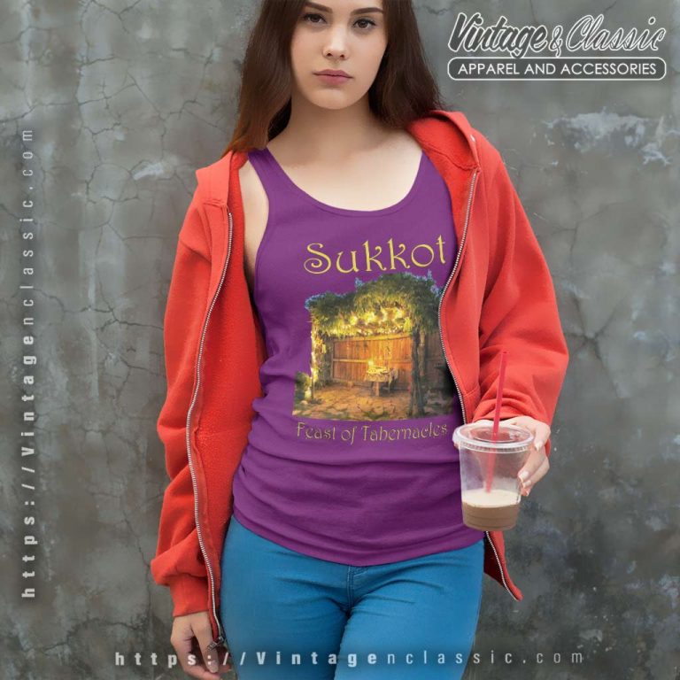 Sukkot Feasts Tabernacles Thanksgiving Tank Top Racerback Sukkot Feasts Tabernacles Thanksgiving Tank Top Racerback