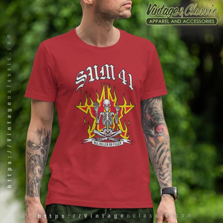 Sum 41 All Killer No Filler T Shirt Sum 41 All Killer No Filler T Shirt