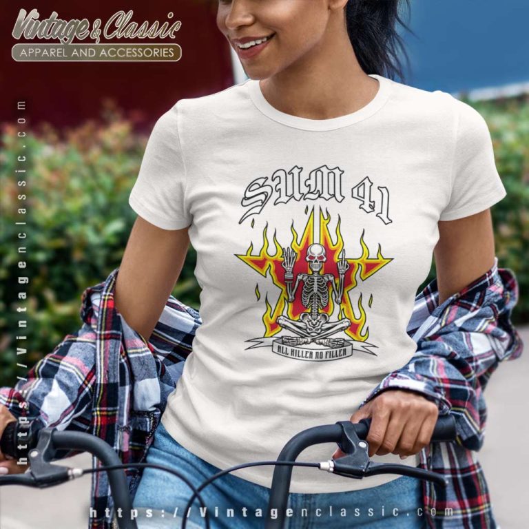 Sum 41 All Killer No Filler Women TShirt Sum 41 All Killer No Filler Women TShirt