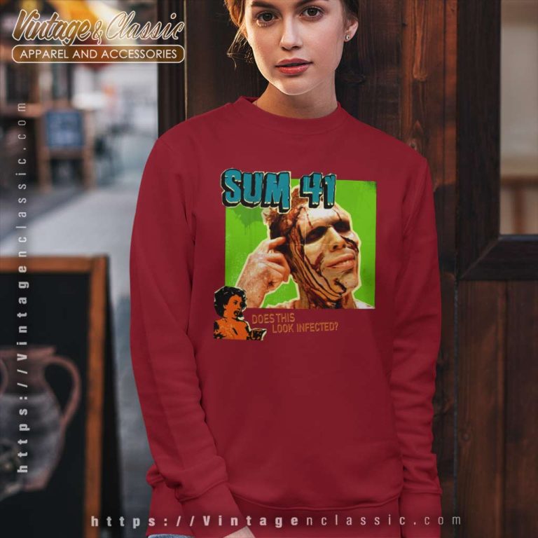 Sum 41 Shirt Does This Look Infected Sweatshirt Sum 41 Shirt Does This Look Infected Sweatshirt