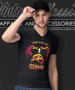 Sum 41 Shirt Order In Decline V Neck TShirt