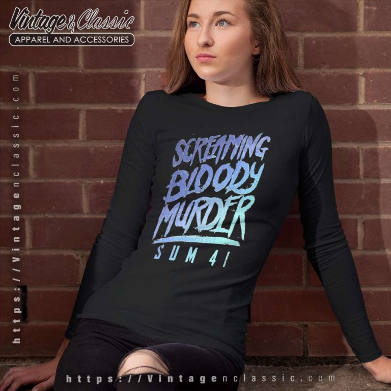 Sum 41 Shirt Screaming Bloody Murder Long Sleeve Tee Sum 41 Shirt Screaming Bloody Murder Long Sleeve Tee