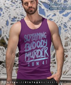 Sum 41 Shirt Screaming Bloody Murder Tank Top Racerback