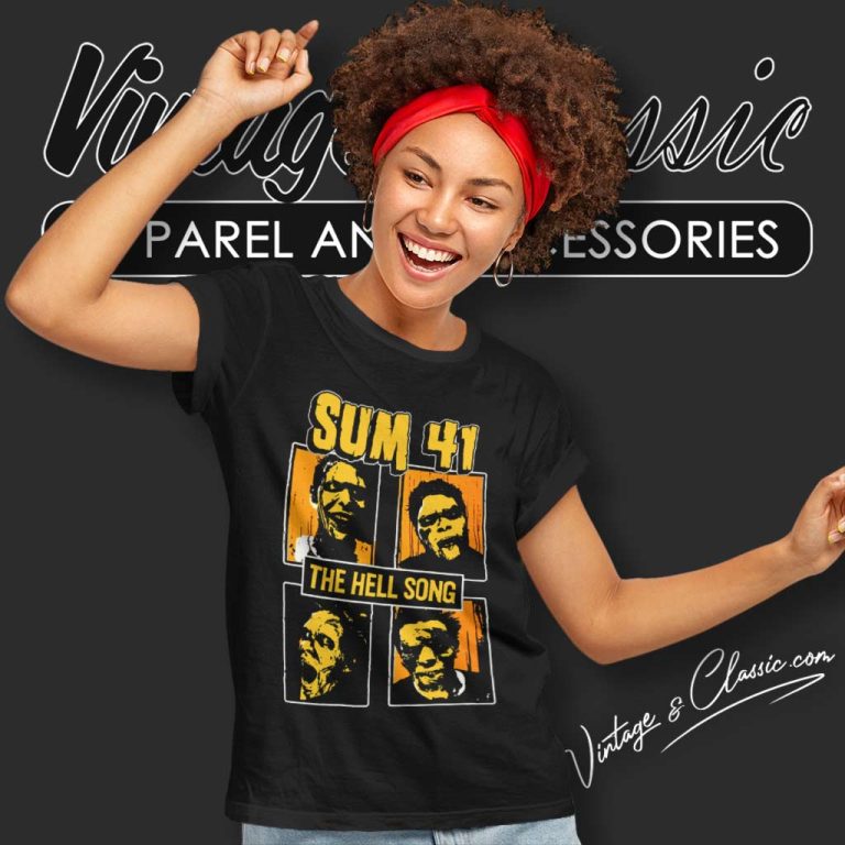 Sum 41 The Hell Song Women TShirt Sum 41 The Hell Song Women TShirt