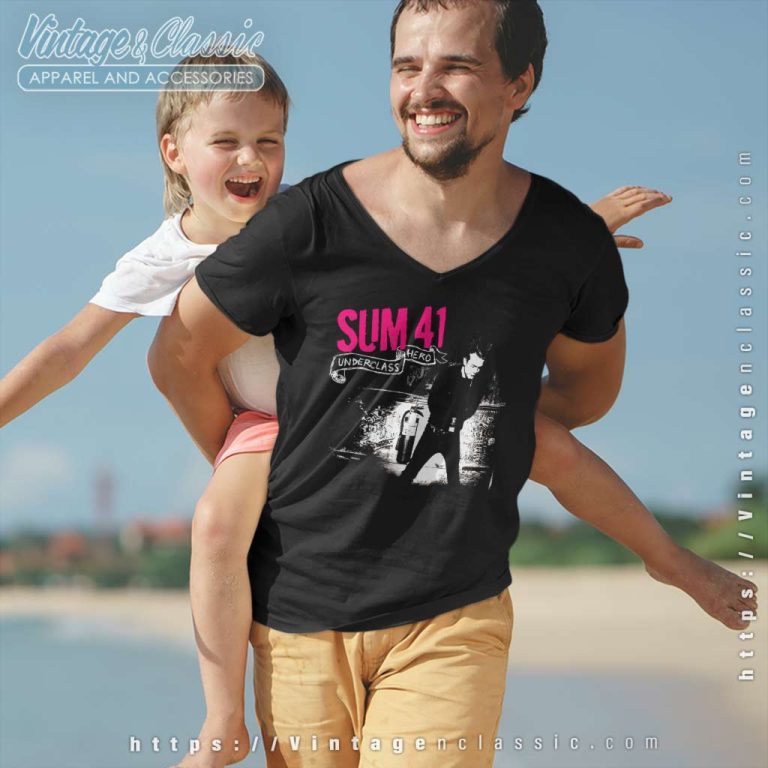 Sum 41 Underclass Hero V Neck TShirt Sum 41 Underclass Hero V Neck TShirt