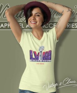 Super Bowl LVIII 2024 Logo Las Vegas Shirt 5 Super Bowl Lviii 2024 Logo Las Vegas V Neck TShirt