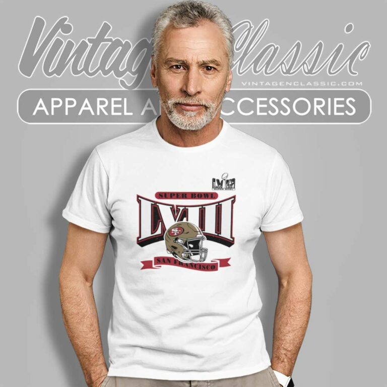 Super Bowl Lviii 49ers Helmet T Shirt Super Bowl Lviii 49ers Helmet T Shirt