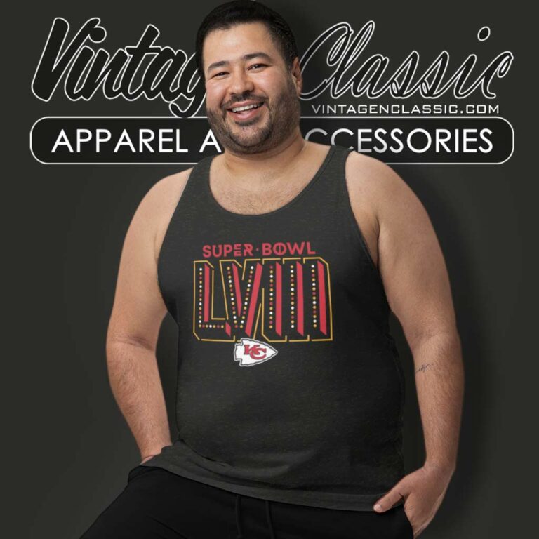 Super Bowl Lviii Kansas City Chiefs Logo Tank Top Racerback Super Bowl Lviii Kansas City Chiefs Logo Tank Top Racerback