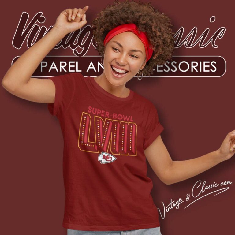 Super Bowl Lviii Kansas City Chiefs Logo Women TShirt Super Bowl Lviii Kansas City Chiefs Logo Women TShirt