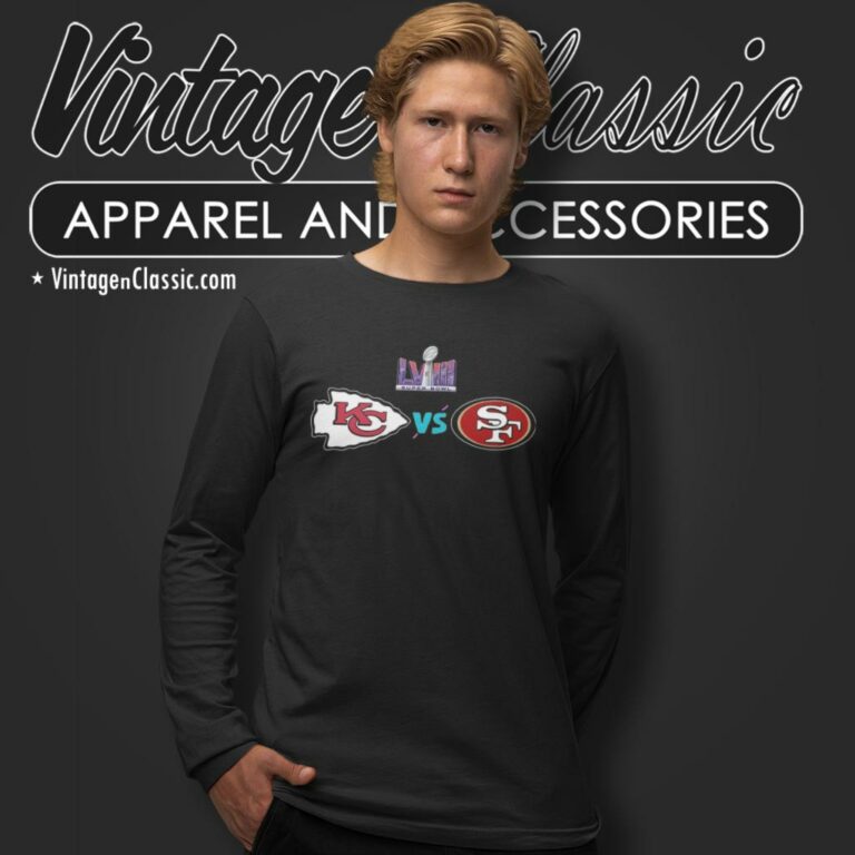 Super Bowl Lviii Kansas City Chiefs Vs San Francisco 49ers Long Sleeve Tee Super Bowl Lviii Kansas City Chiefs Vs San Francisco 49ers Long Sleeve Tee