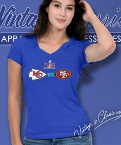 Super Bowl Lviii Kansas City Chiefs Vs San Francisco 49ers V Neck TShirt