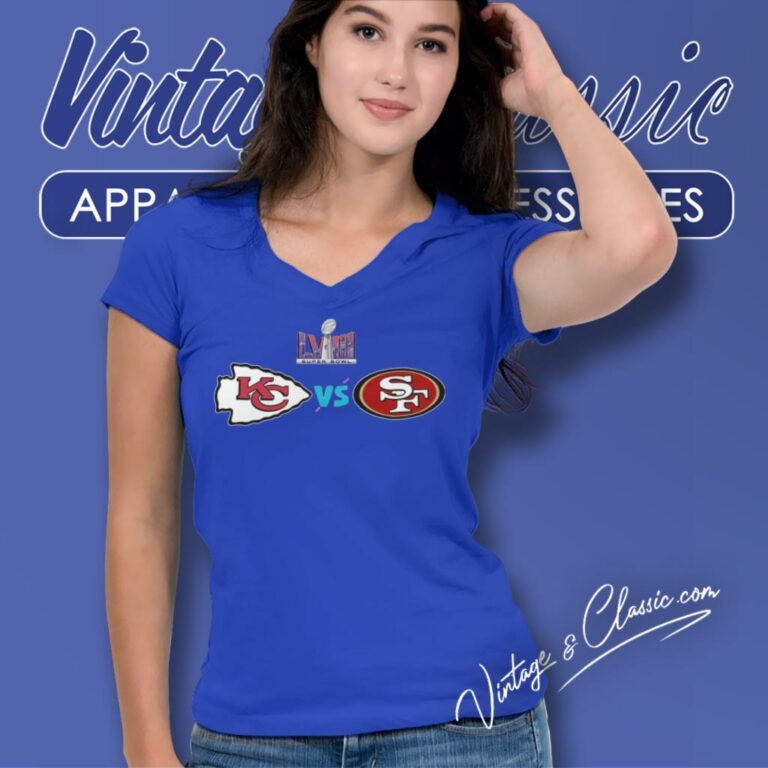 Super Bowl Lviii Kansas City Chiefs Vs San Francisco 49ers V Neck TShirt Super Bowl Lviii Kansas City Chiefs Vs San Francisco 49ers V Neck TShirt