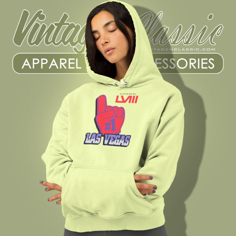 Super Bowl Lviii Las Vegas Foam Hand Hoodie Super Bowl Lviii Las Vegas Foam Hand Hoodie