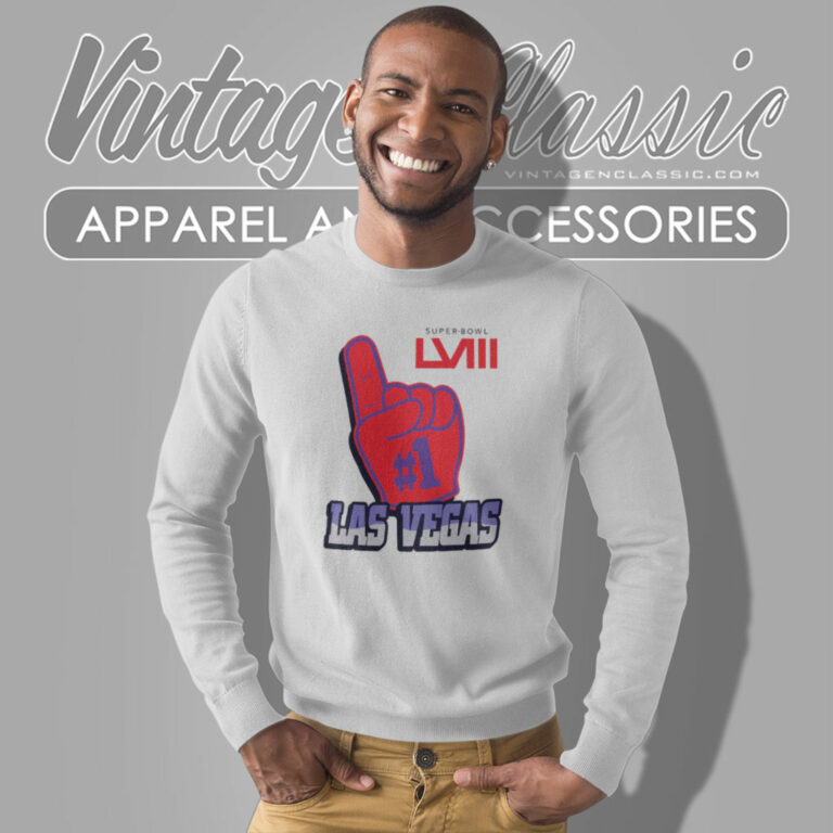 Super Bowl Lviii Las Vegas Foam Hand Sweatshirt Super Bowl Lviii Las Vegas Foam Hand Sweatshirt