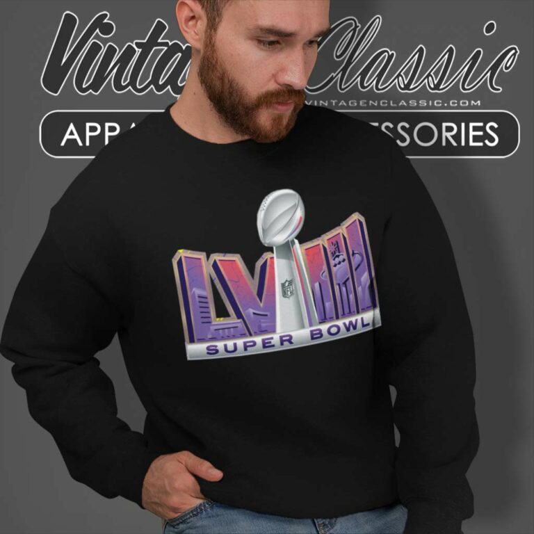 Super Bowl Lviii Logo Sweatshirt Super Bowl Lviii Logo Sweatshirt