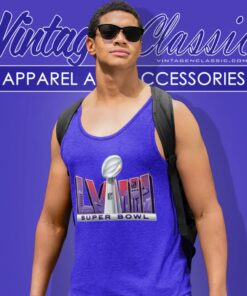 Super Bowl Lviii News Logo Shirt 4 Super Bowl Lviii News Logo Tank Top Racerback