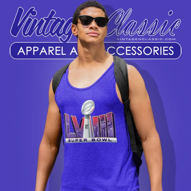 Super Bowl Lviii News Logo Tank Top Racerback Super Bowl Lviii News Logo Tank Top Racerback