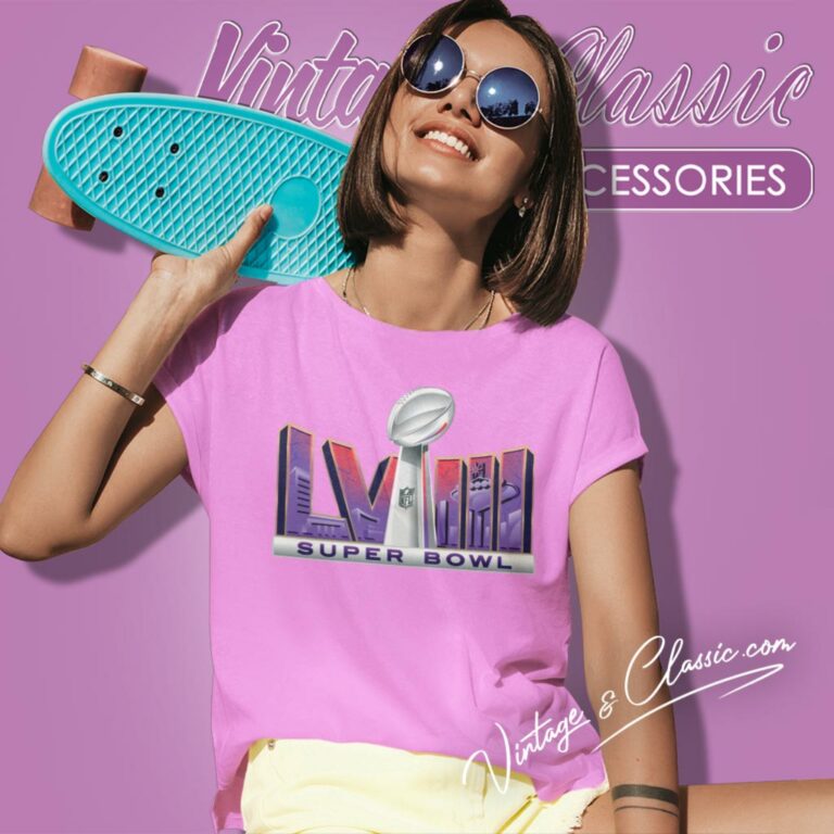 Super Bowl Lviii News Logo Women T Shirt Super Bowl Lviii News Logo Women T Shirt