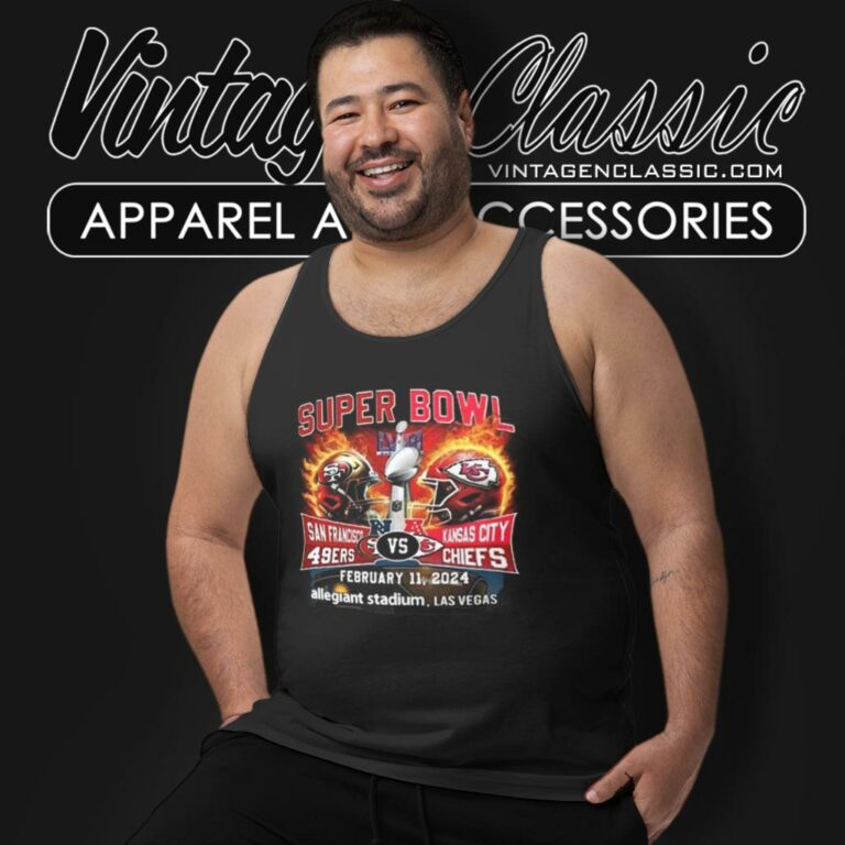 Super Bowl Lviii San Francisco 49ers Vs Kansas City Chiefs February 11 2024 Tank Top Racerback Super Bowl Lviii San Francisco 49ers Vs Kansas City Chiefs February 11 2024 Tank Top Racerback