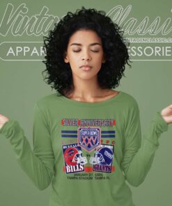 Super Bowl Xxv Buffalo Bills New York Giants Long Sleeve Tee