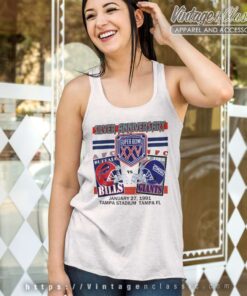 Super Bowl Xxv Buffalo Bills New York Giants Tank Top Racerback
