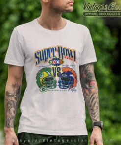 Super Bowl Xxxii Denver Broncos Green Bay Packers Shirt 4 Super Bowl Xxxii Denver Broncos Green Bay Packers T Shirt