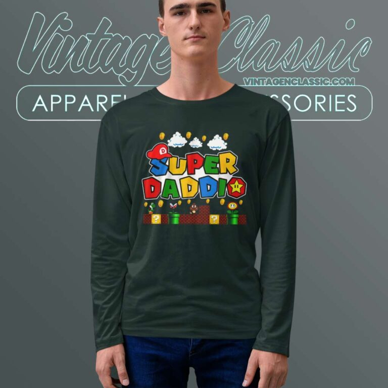 Super Daddio Funny Daddy Fathers Day Longsleeves 1 Super Daddio Funny Daddy Fathers Day Longsleeves 1