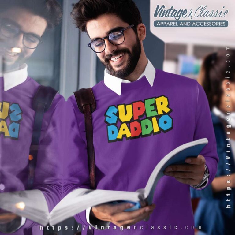 Super Daddio Mario Fathers Day Sweatshirt Super Daddio Mario Fathers Day Sweatshirt