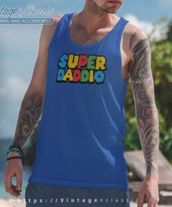 Super Daddio Mario Fathers Day Shirt 4 Super Daddio Mario Fathers Day Tanktop
