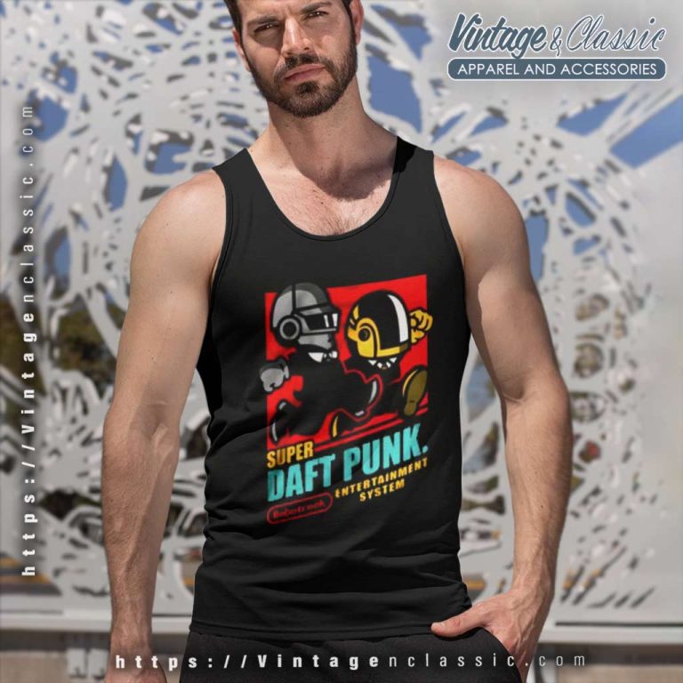 Super Daft Punk Tank Top Racerback Super Daft Punk Tank Top Racerback