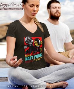 Super Daft Punk V Neck TShirt