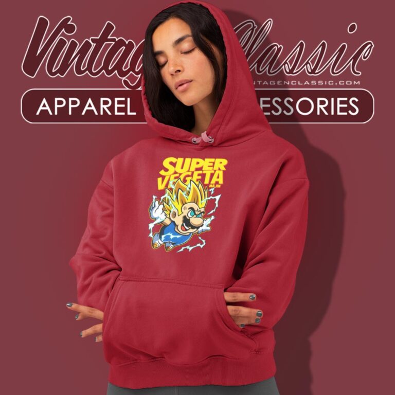 Super Majin Vegeta Super Mario Bros Parody Hoodie Super Majin Vegeta Super Mario Bros Parody Hoodie