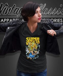 Super Majin Vegeta Super Mario Bros Parody Shirt 4 Super Majin Vegeta Super Mario Bros Parody V Neck TShirt