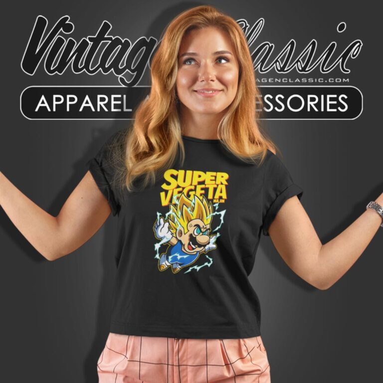 Super Majin Vegeta Super Mario Bros Parody Women T Shirt Super Majin Vegeta Super Mario Bros Parody Women T Shirt