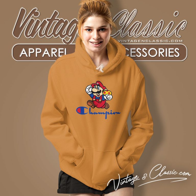 Super Mario Champion Logo Hoodie Super Mario Champion Logo Hoodie