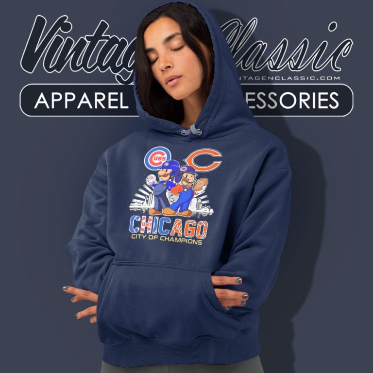 Super Mario Chicago City Of Champions Hoodie Super Mario Chicago City Of Champions Hoodie