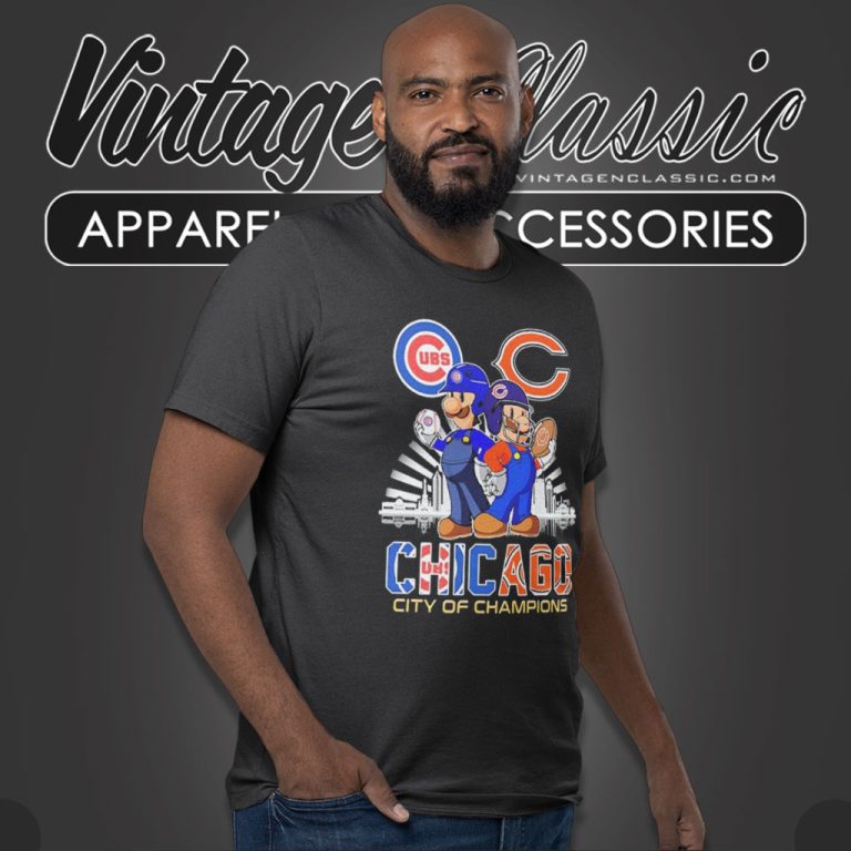 Super Mario Chicago City Of Champions T Shirt Super Mario Chicago City Of Champions T Shirt