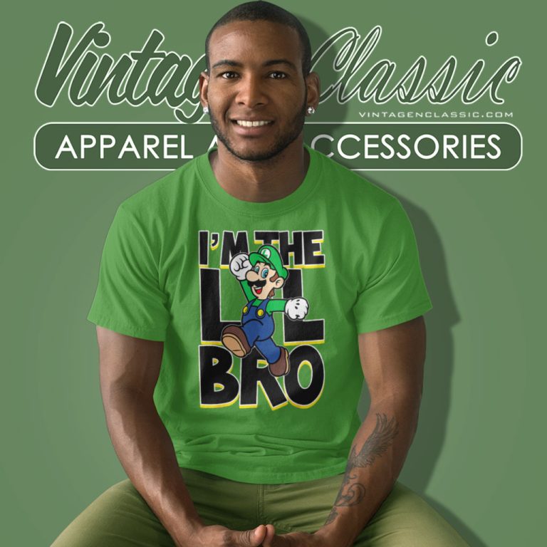 Super Mario Luigi Im Lil Bro T Shirt Super Mario Luigi Im Lil Bro T Shirt