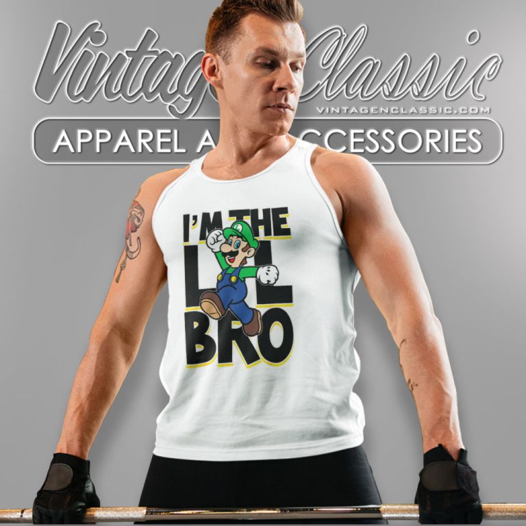 Super Mario Luigi Im Lil Bro Tank Top Racerback Super Mario Luigi Im Lil Bro Tank Top Racerback
