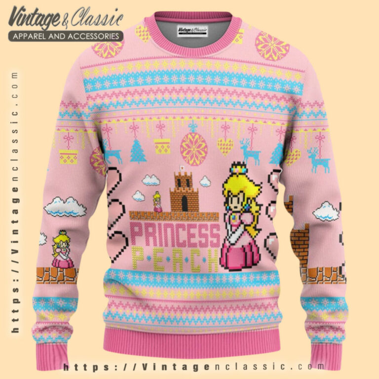 Super Mario Peach Ugly Christmas Sweater Ugly Christmas Sweater Super Mario Peach Ugly Christmas Sweater Ugly Christmas Sweater