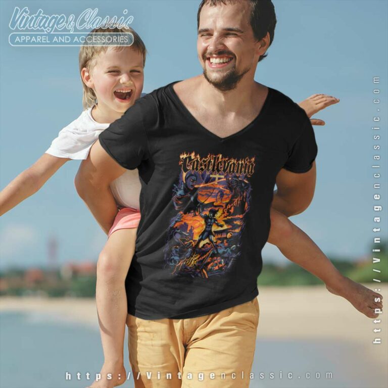 Super Metalvania Castlevania Game Vneck Super Metalvania Castlevania Game Vneck
