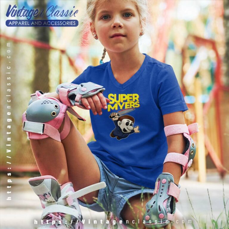 Super Michael Myers Halloween kids Vneck Super Michael Myers Halloween kids Vneck