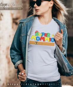 Super Mommio Funny Mommy V Neck TShirt