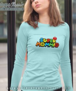 Super Mommio Game Mothers Day Long Sleeve Tee