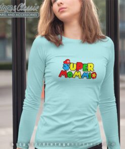 Super Mommio Mothers Day Gamer Long Sleeve Tee