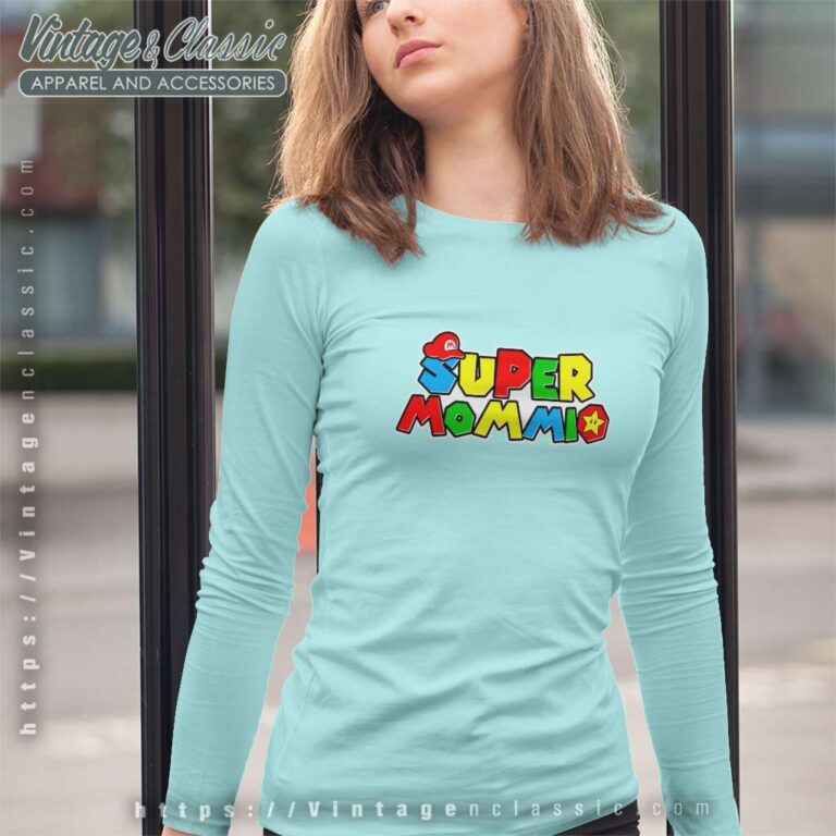 Super Mommio Mothers Day Gamer Long Sleeve Tee Super Mommio Mothers Day Gamer Long Sleeve Tee